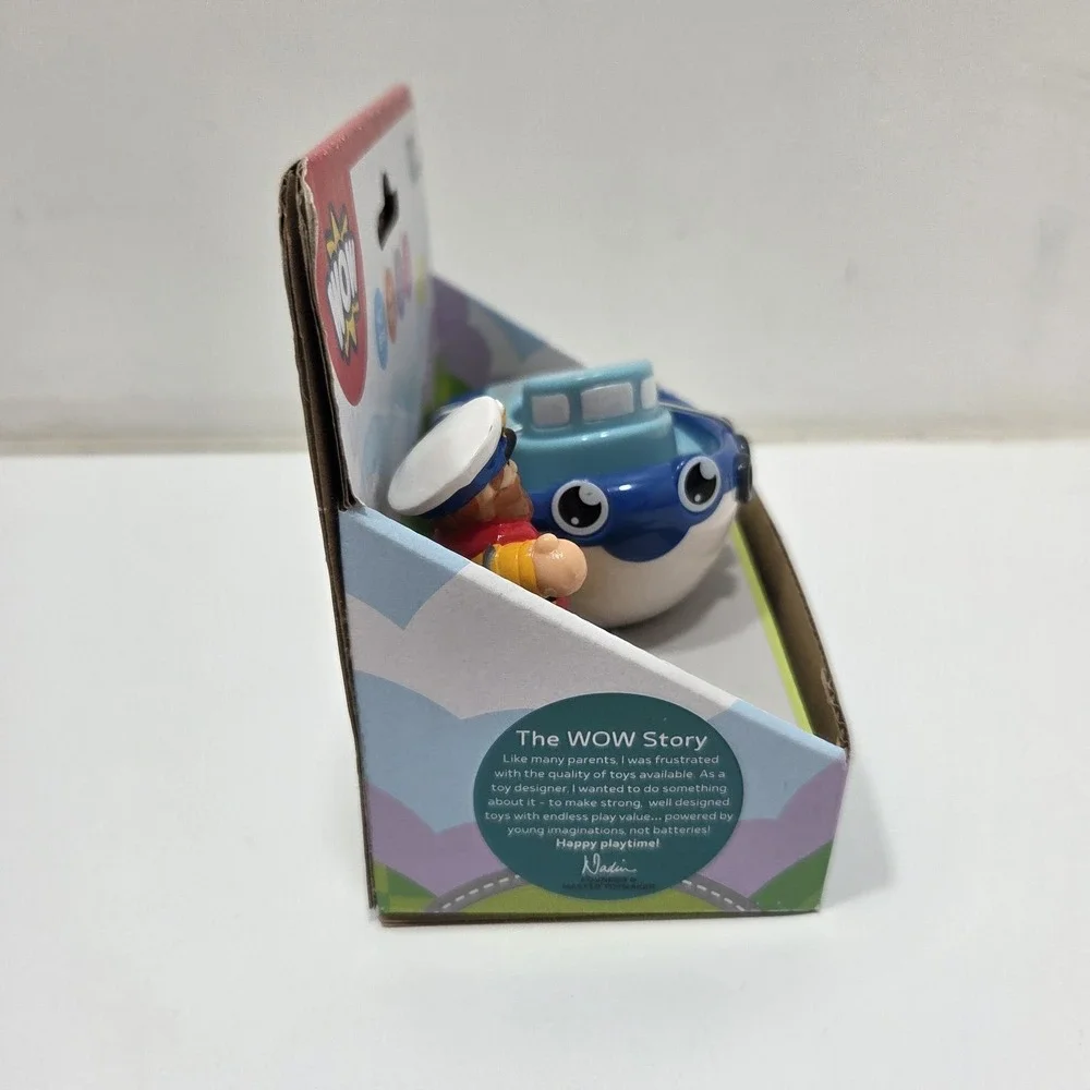 My First Wow Tug Boat Tim Push Along Toy New